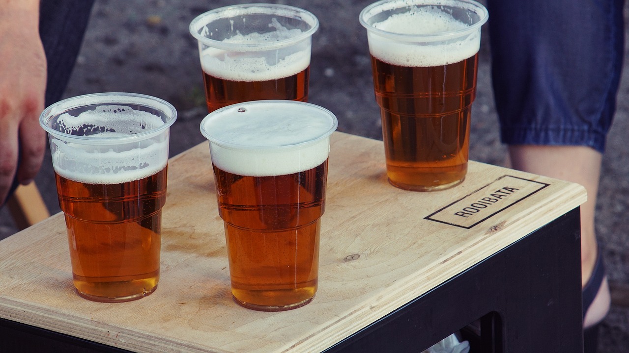 alcohol on a table